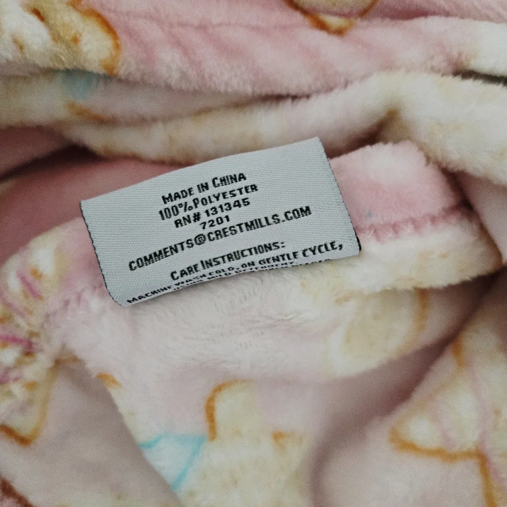 North Pole Cookie Company Sugar Cookie Oversized Throw Blanket New With Tags